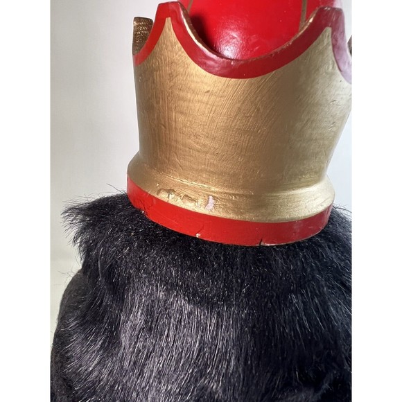 Timeless Treasures 20" Deluxe Wooden‎ Nutcracker King W/Black Cape Handcrafted - Picture 6 of 7